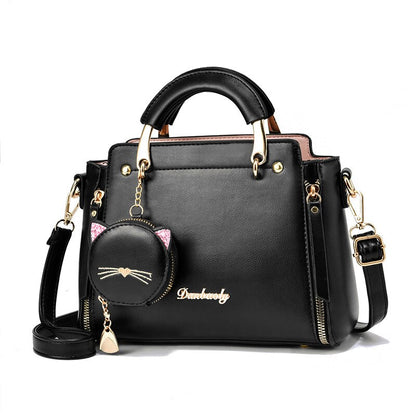 Cute cat women handbag with purse 2021 Fashion all-match shoulder bags Tassel Messenger Bag Female handbags sac a main